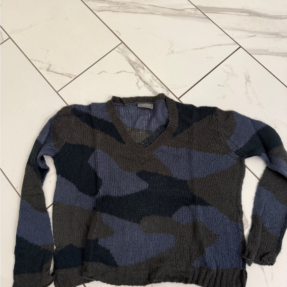 Wooden Ships Blue Knit Sweater
